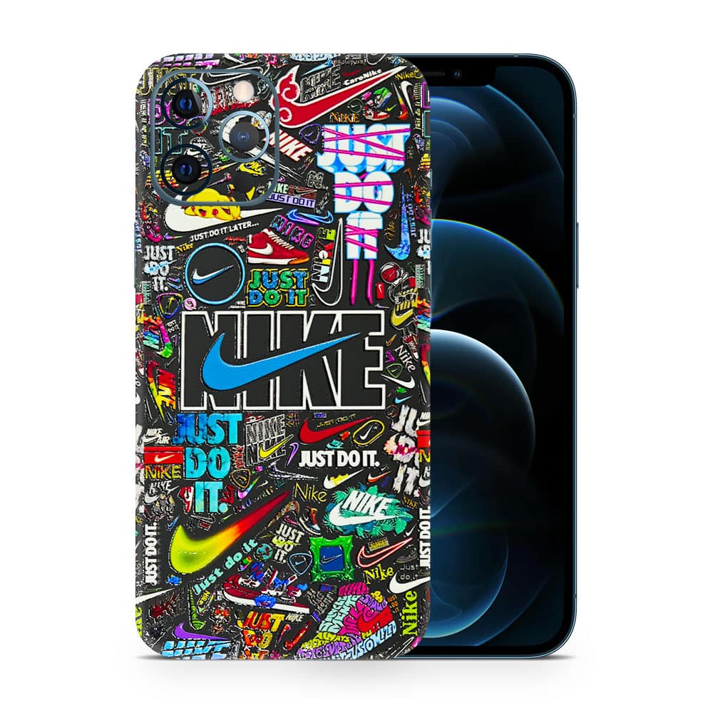 Iphone 12 pro max nike logos 3d skin wrapitskin