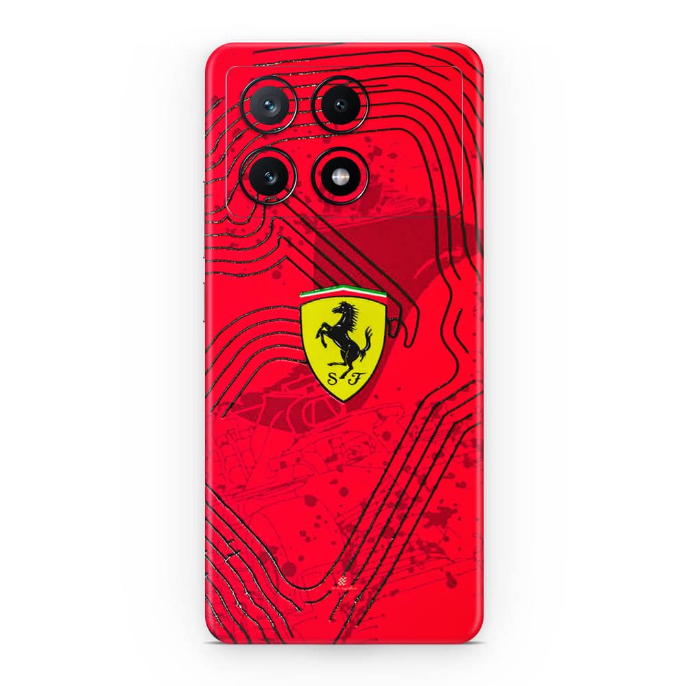 Poco x6 pro 5g ferrari's blaze 3d skin wrapitskin