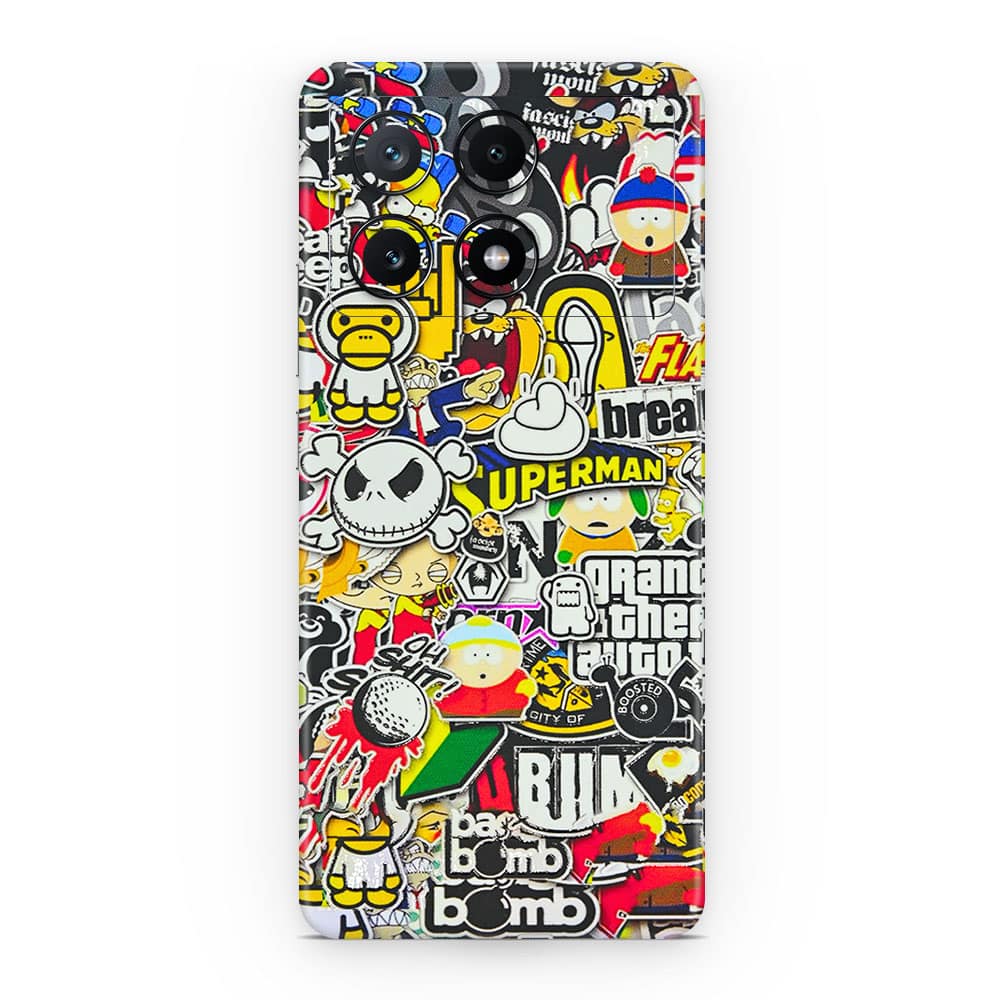 Poco x6 pro 5g sticker bomb 3d skin wrapitskin