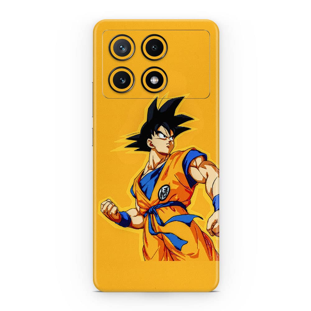 Poco x6 pro 5g goku yellow 3d skin wrapitskin