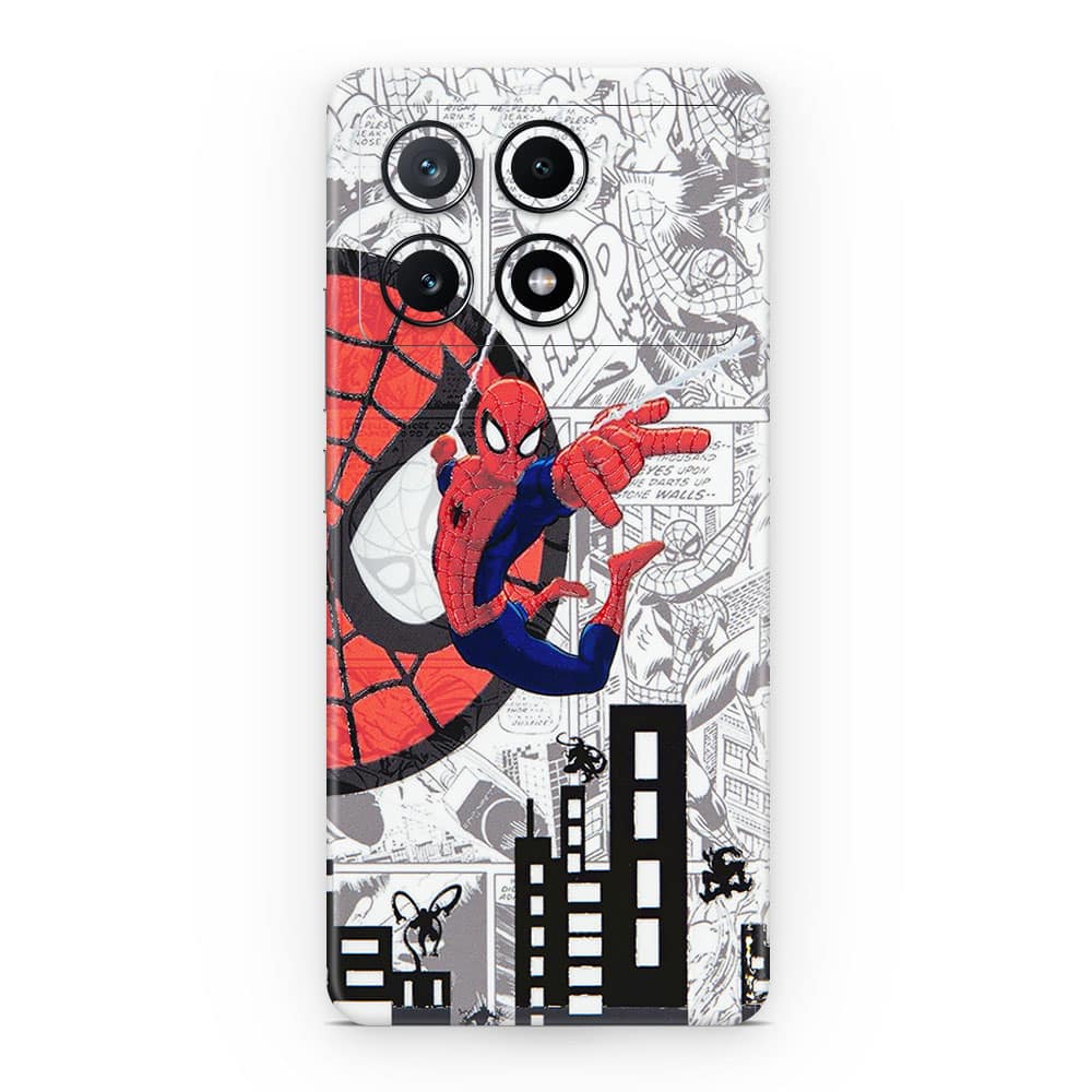 Poco x6 pro 5g spiderman comic 3d skin wrapitskin