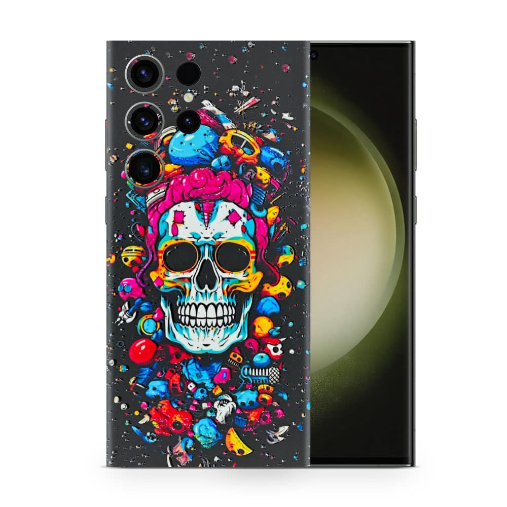 Galaxy s23 ultra skull 3d skin wrapitskin