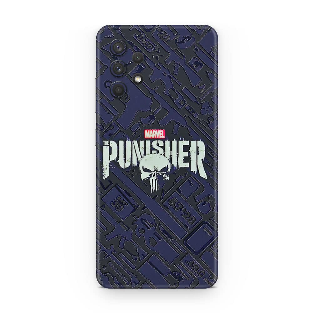 Galaxy a32 punisher 3d skin wrapitskin