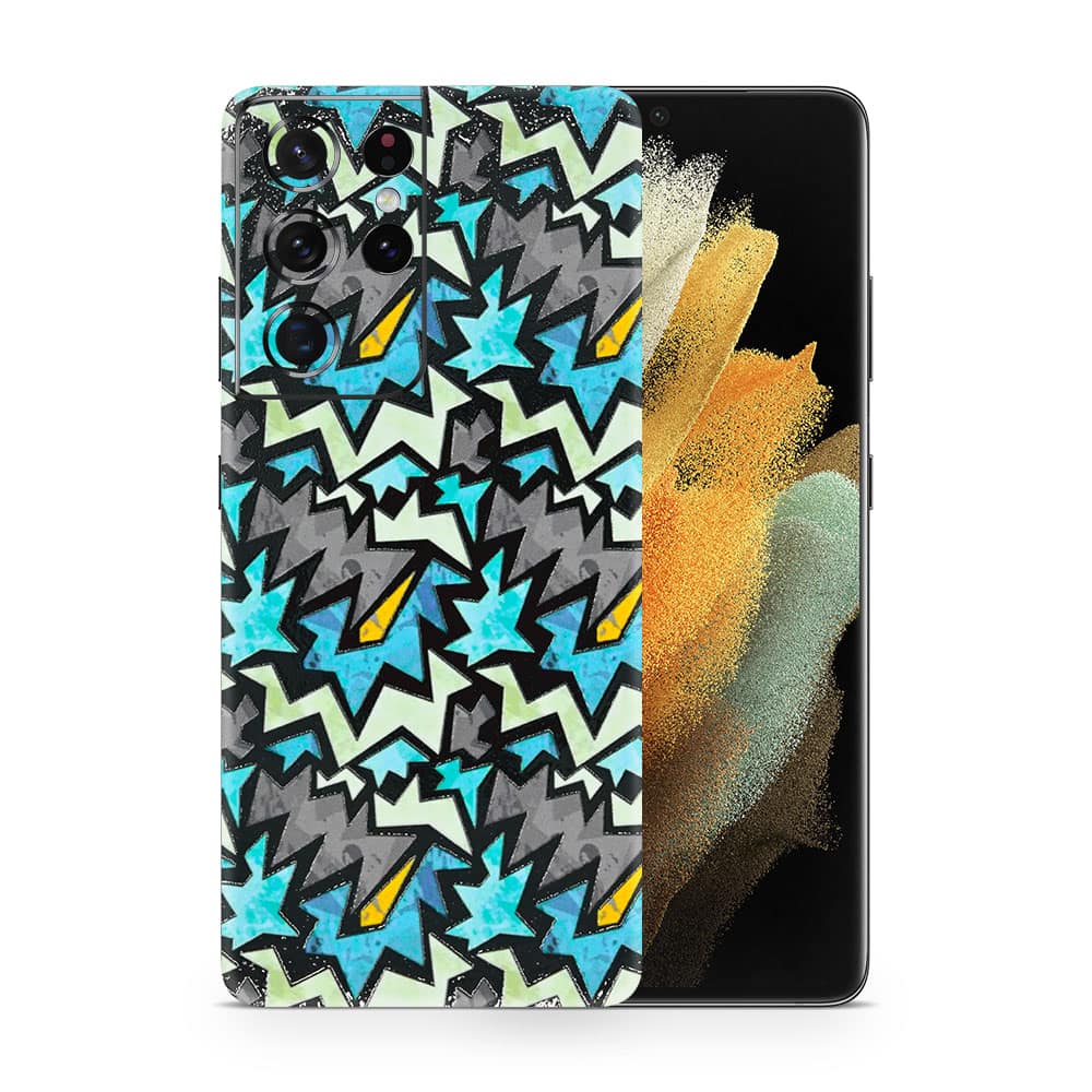 Galaxy s21 ultra graffiti harmony 3d skin wrapitskin