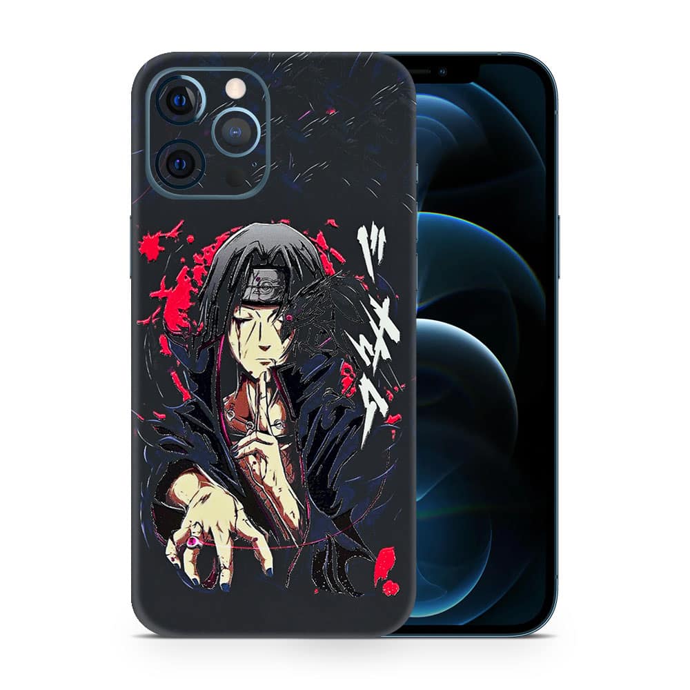 Iphone 12 pro max itachi uchiha 3d skin wrapitskin