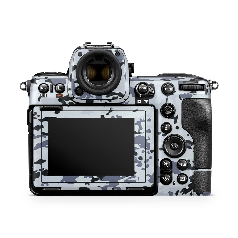 Nikon z8 mirrorless camera white camo skin | wrapitskin