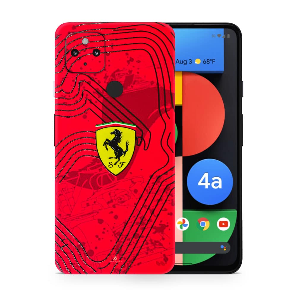 Pixel 4a 5g ferrari's blaze 3d skin wrapitskin