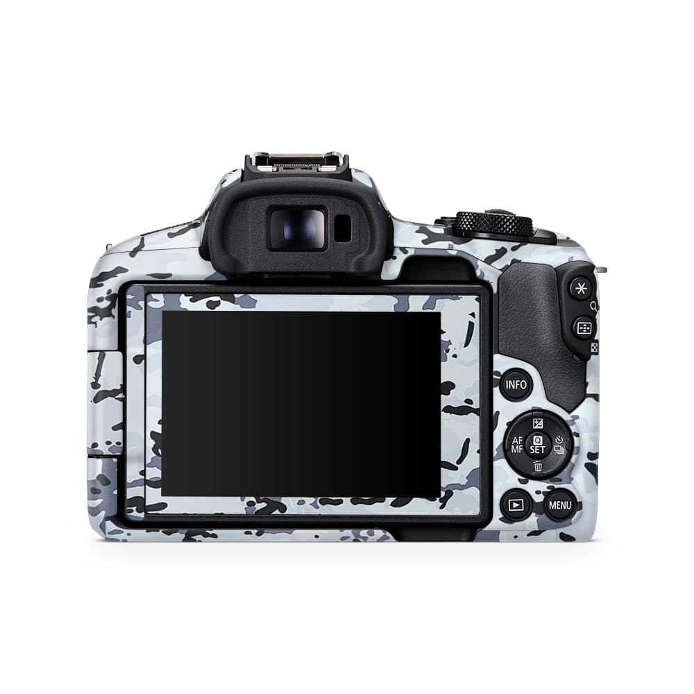 Canon eos r50 camera white camo skin | wrapitskin