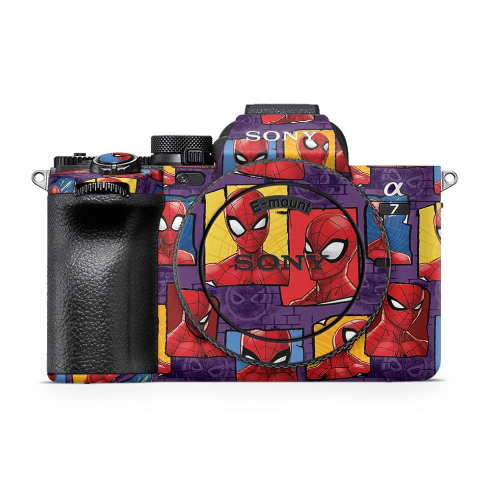 Sony alpha a7 iv spidey's world skin wrapitskin