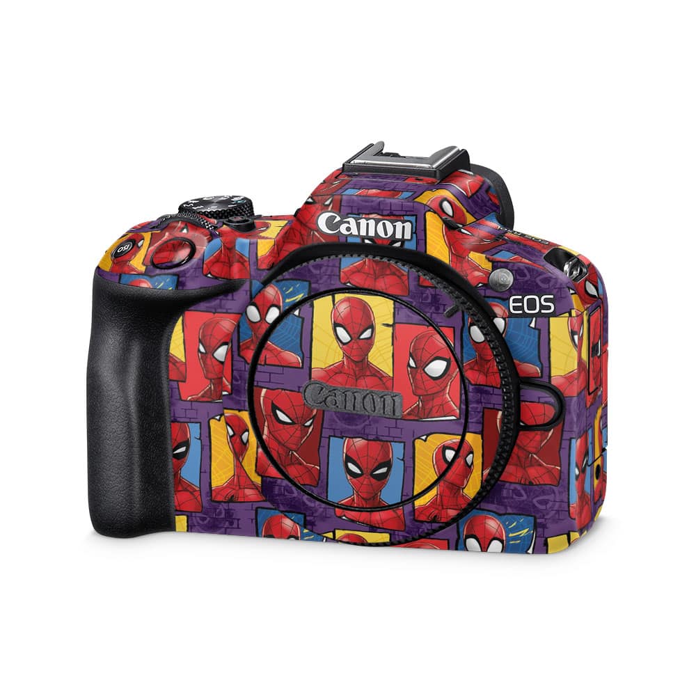 Canon eos r50 spidey's world skin wrapitskin
