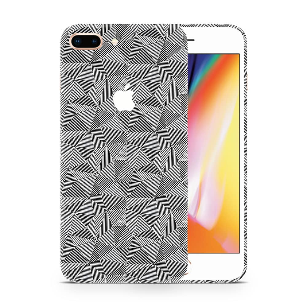 Iphone 8 plus carbon triangle series wrapitskin