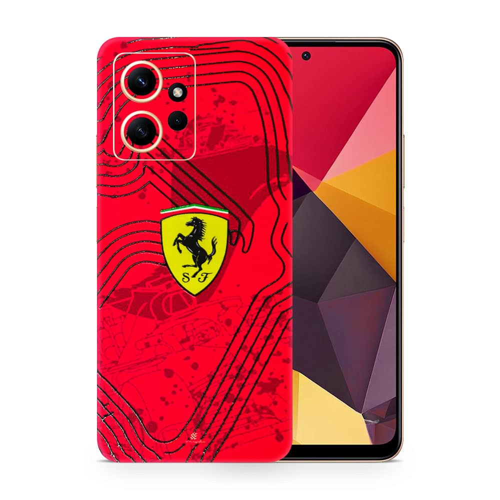 Redmi note 12 4g ferrari's blaze 3d skin wrapitskin