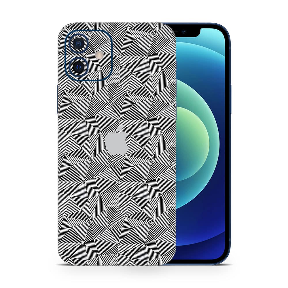 Iphone 12 mini carbon triangle series wrapitskin