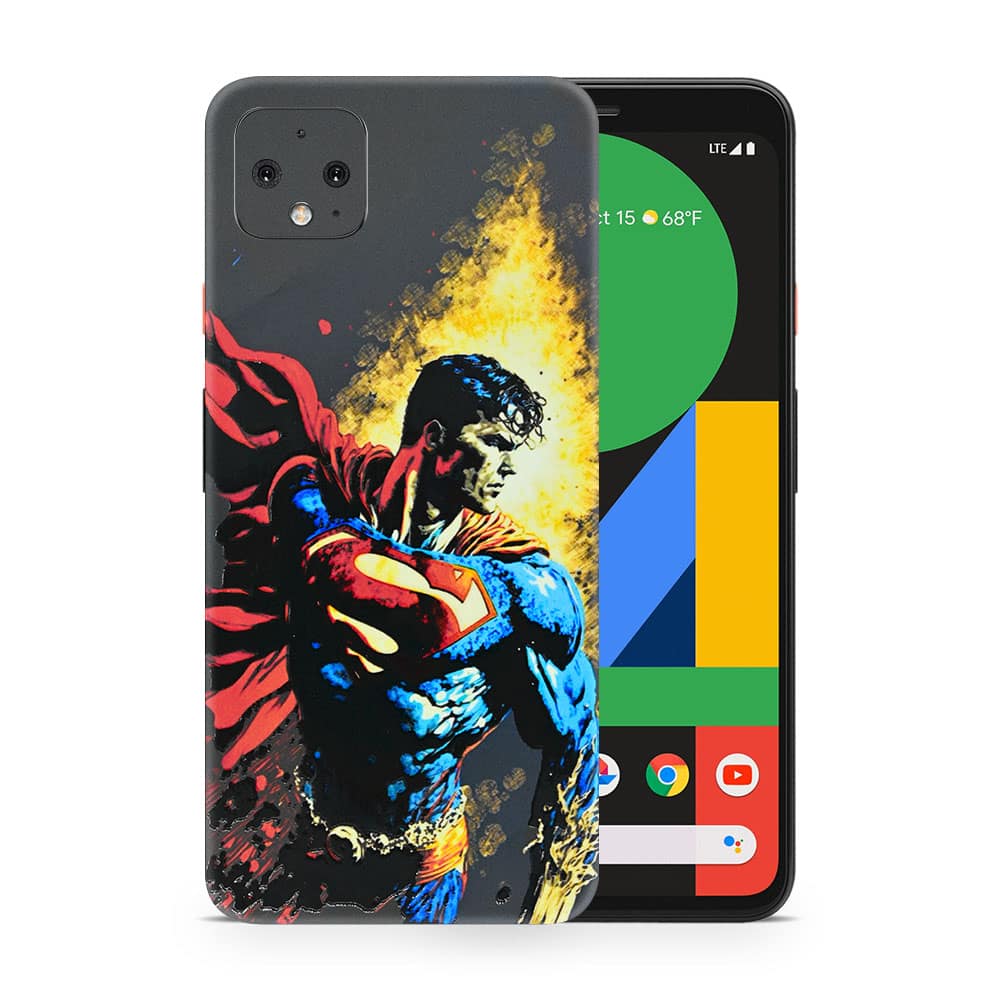 Pixel 4 xl superman comic 3d skin wrapitskin