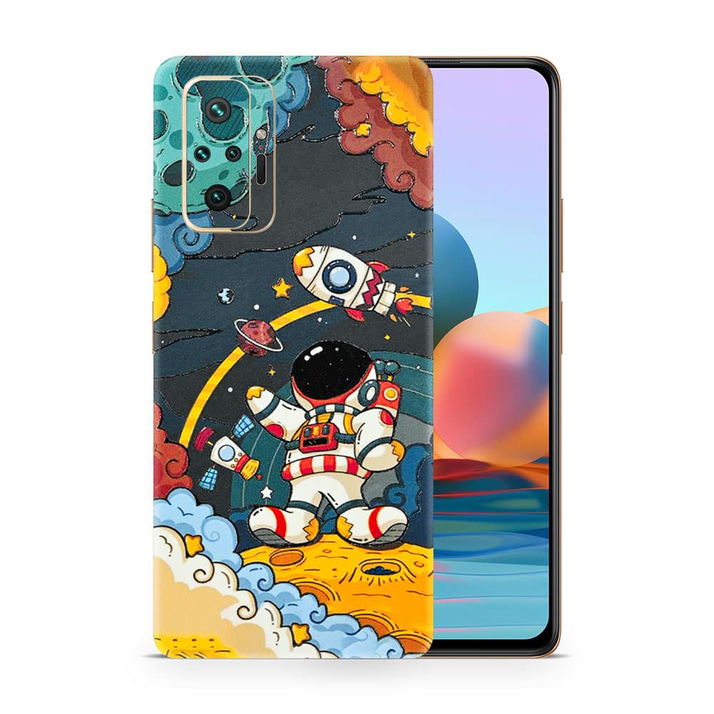 Redmi note 10 pro flight planet 3d skin wrapitskin