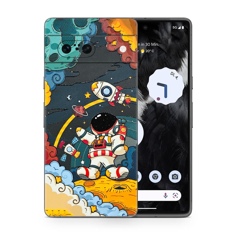 Pixel 7 flight planet 3d skin wrapitskin