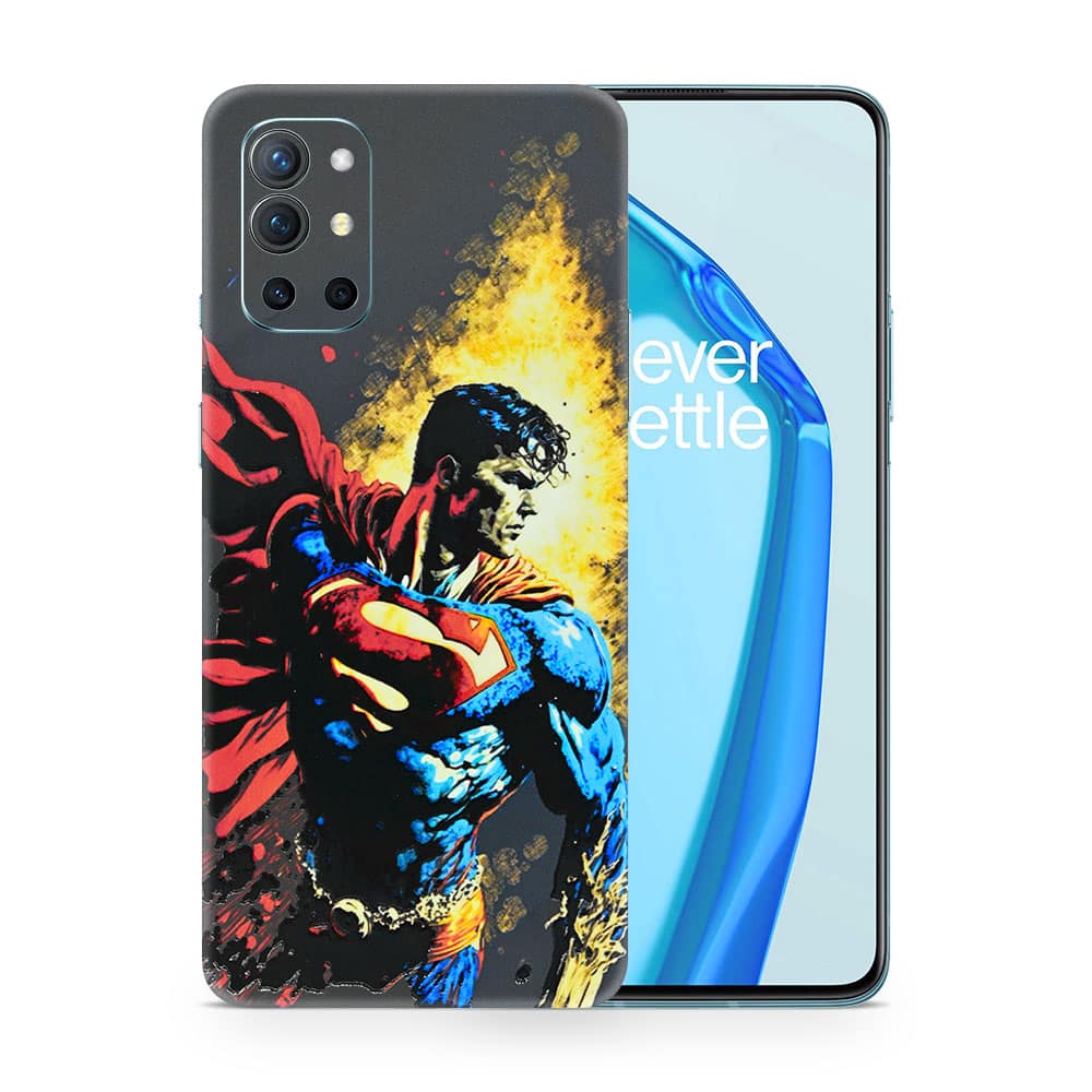 Oneplus 9r superman comic 3d skin wrapitskin