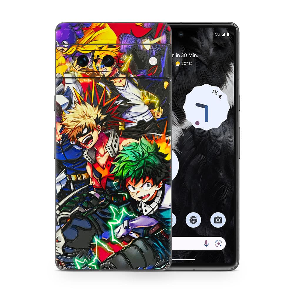 Pixel 7 my hero 3d skin wrapitskin