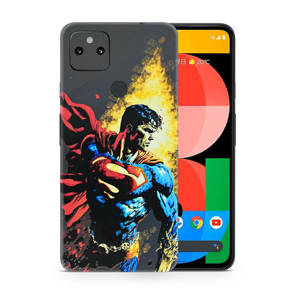 Pixel 5a 5g superman comic 3d skin wrapitskin