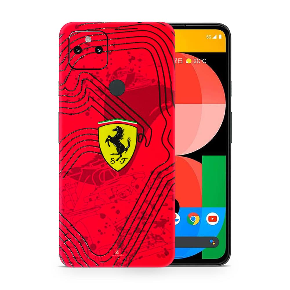 Pixel 5a 5g ferrari's blaze 3d skin wrapitskin