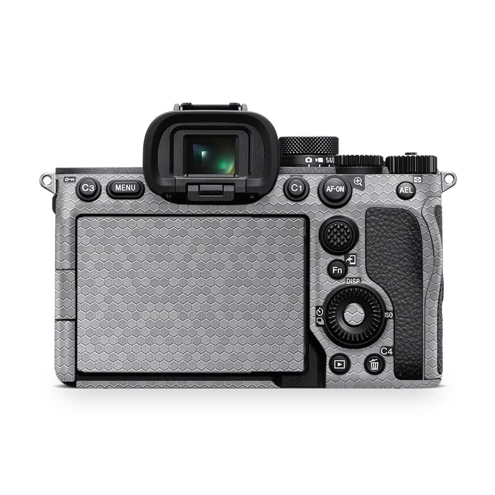 Sony alpha a7 iv camera honeycomb silver skin | wrapitskin