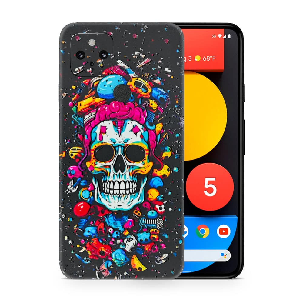 Pixel 5 skull 3d skin wrapitskin