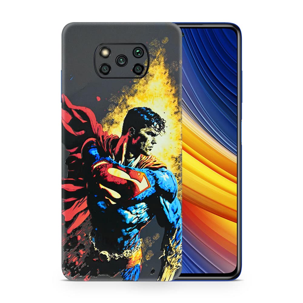 Poco x3 pro superman comic 3d skin wrapitskin