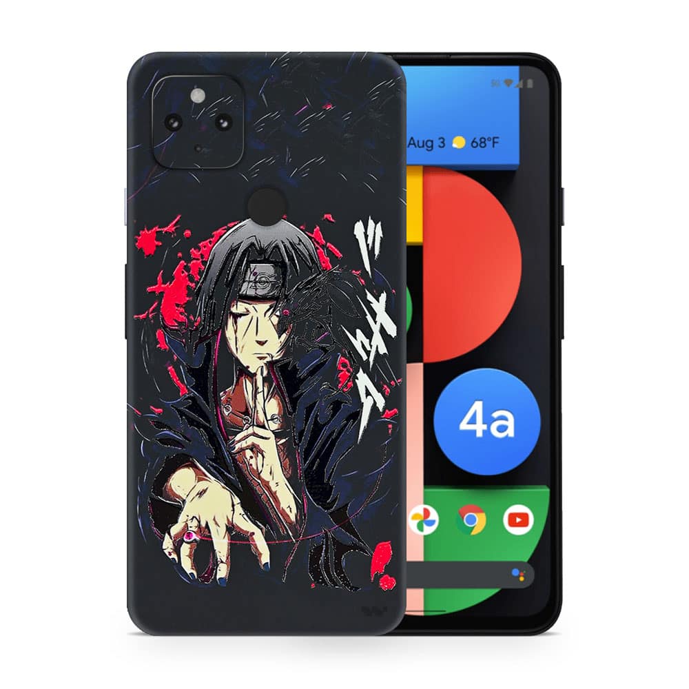Pixel 4a 5g itachi uchiha 3d skin wrapitskin