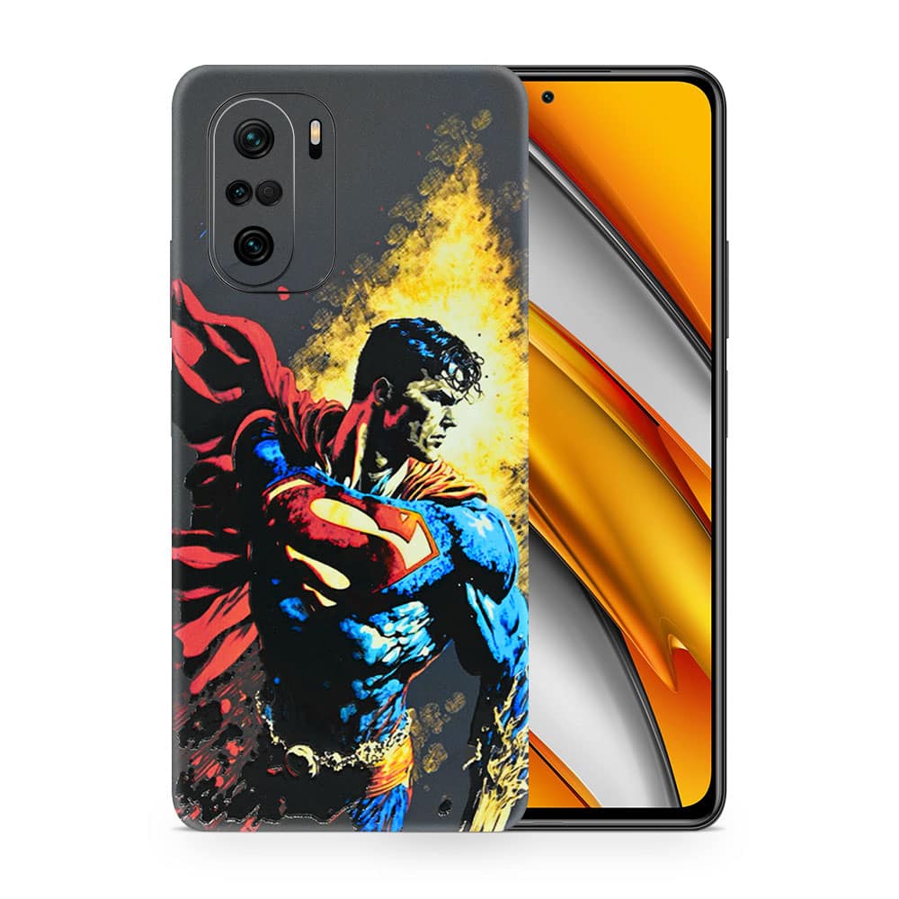 Poco f3 superman comic 3d skin wrapitskin