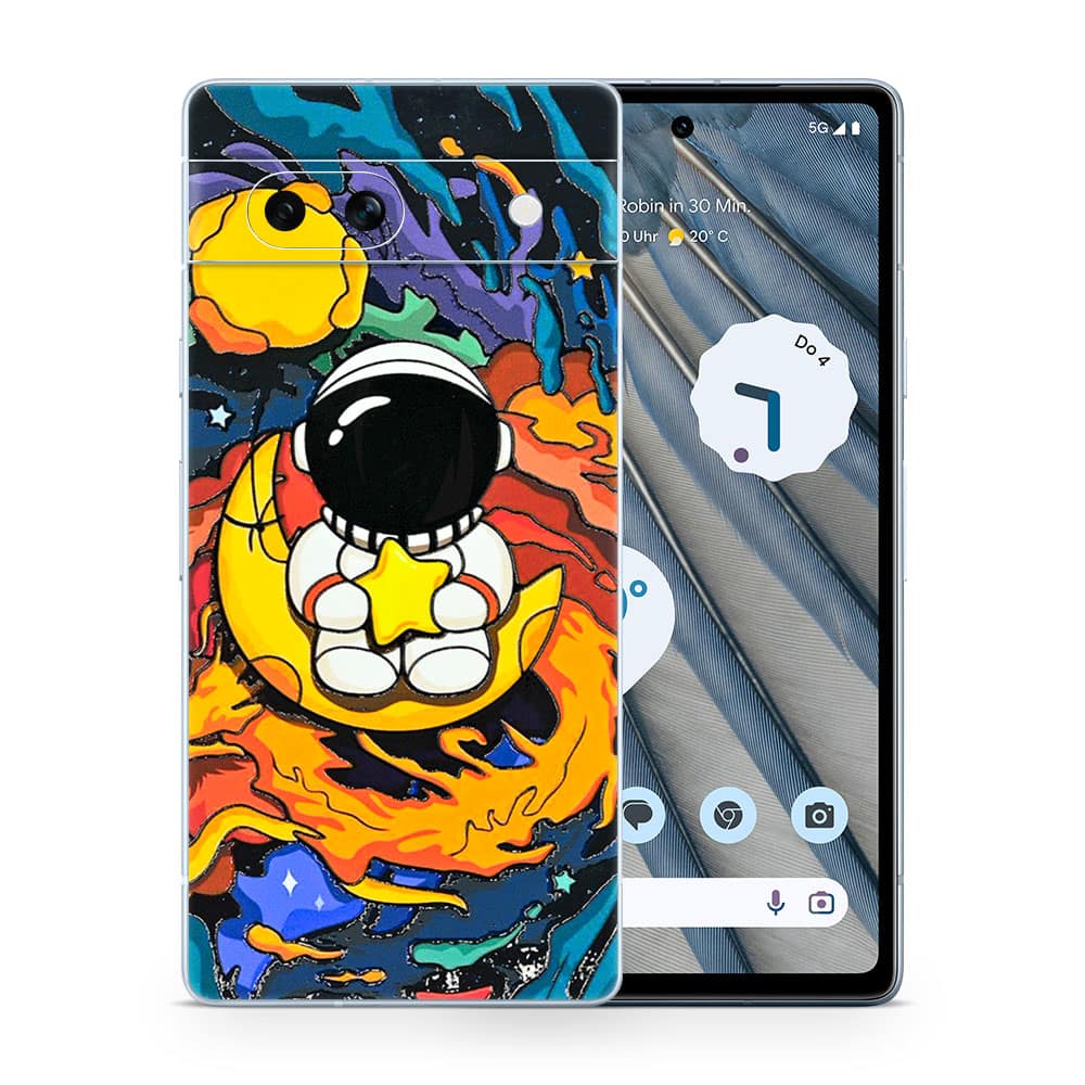 Pixel 7a astronaut 3d skin wrapitskin