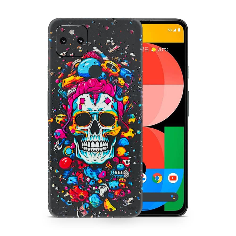 Pixel 5a 5g skull 3d skin wrapitskin
