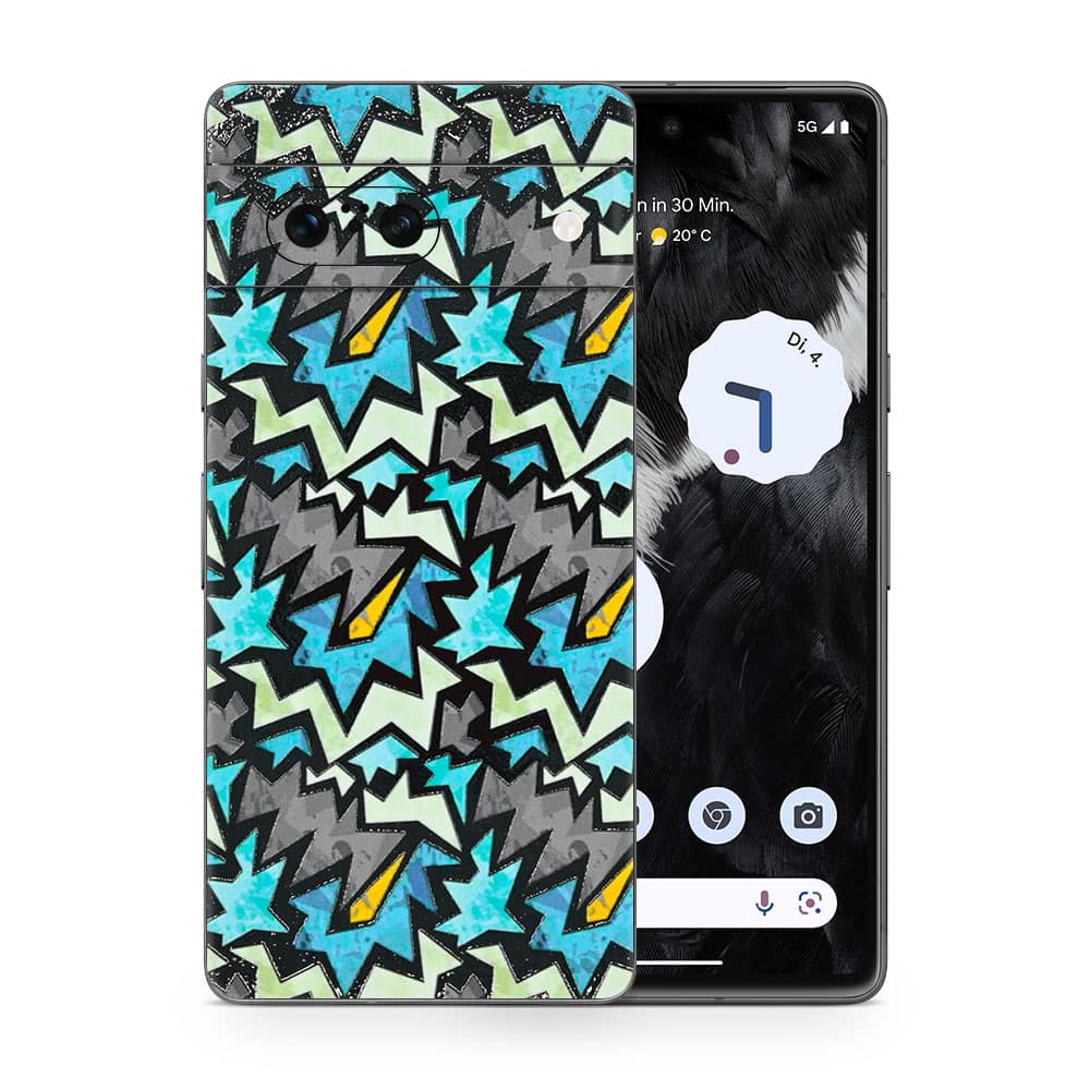 Pixel 7 graffiti harmony 3d skin wrapitskin