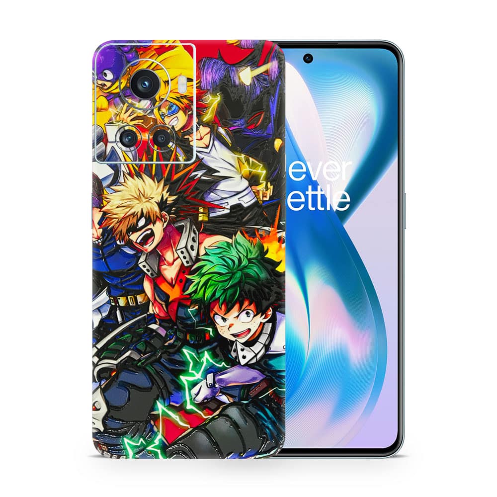 Oneplus 10r my hero 3d skin wrapitskin