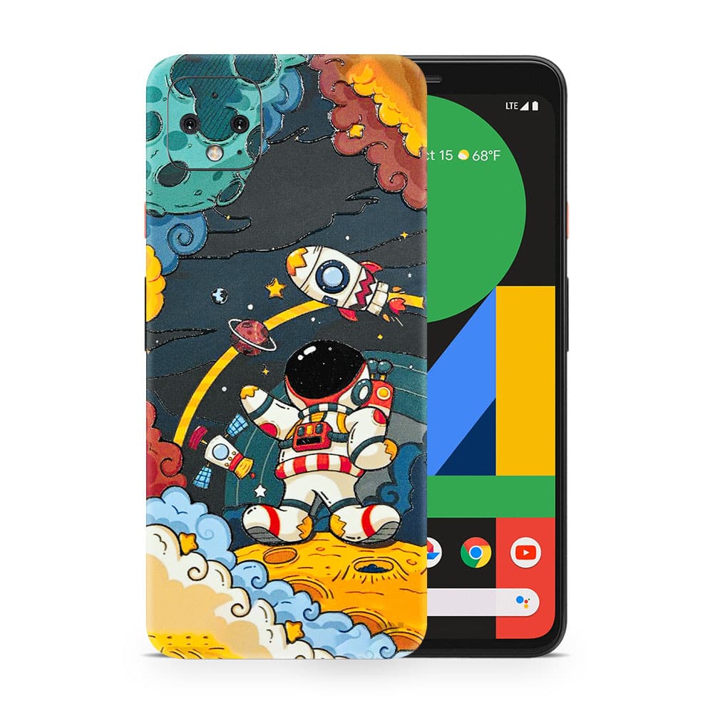 Pixel 4 flight planet 3d skin wrapitskin