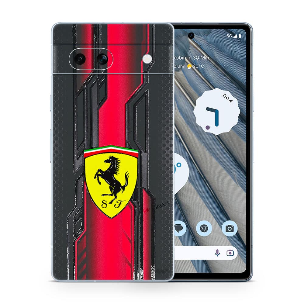 Pixel 7a ferrari's legacy 3d skin wrapitskin