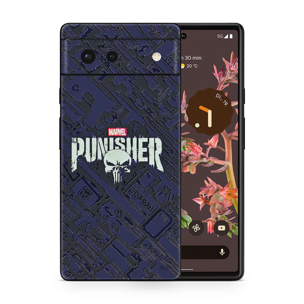 Pixel 6 punisher 3d skin wrapitskin