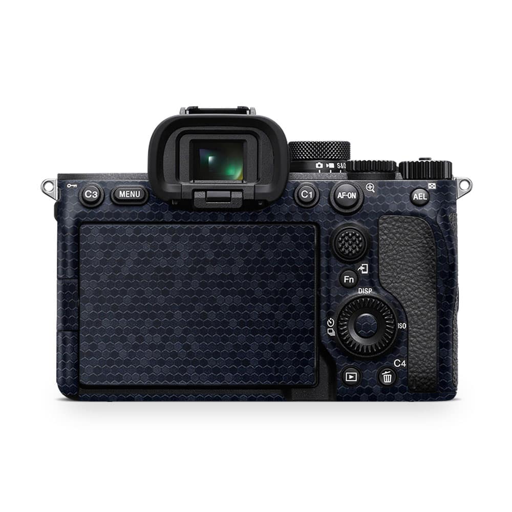 Sony alpha a7 iv camera honeycomb blue skin | wrapitskin