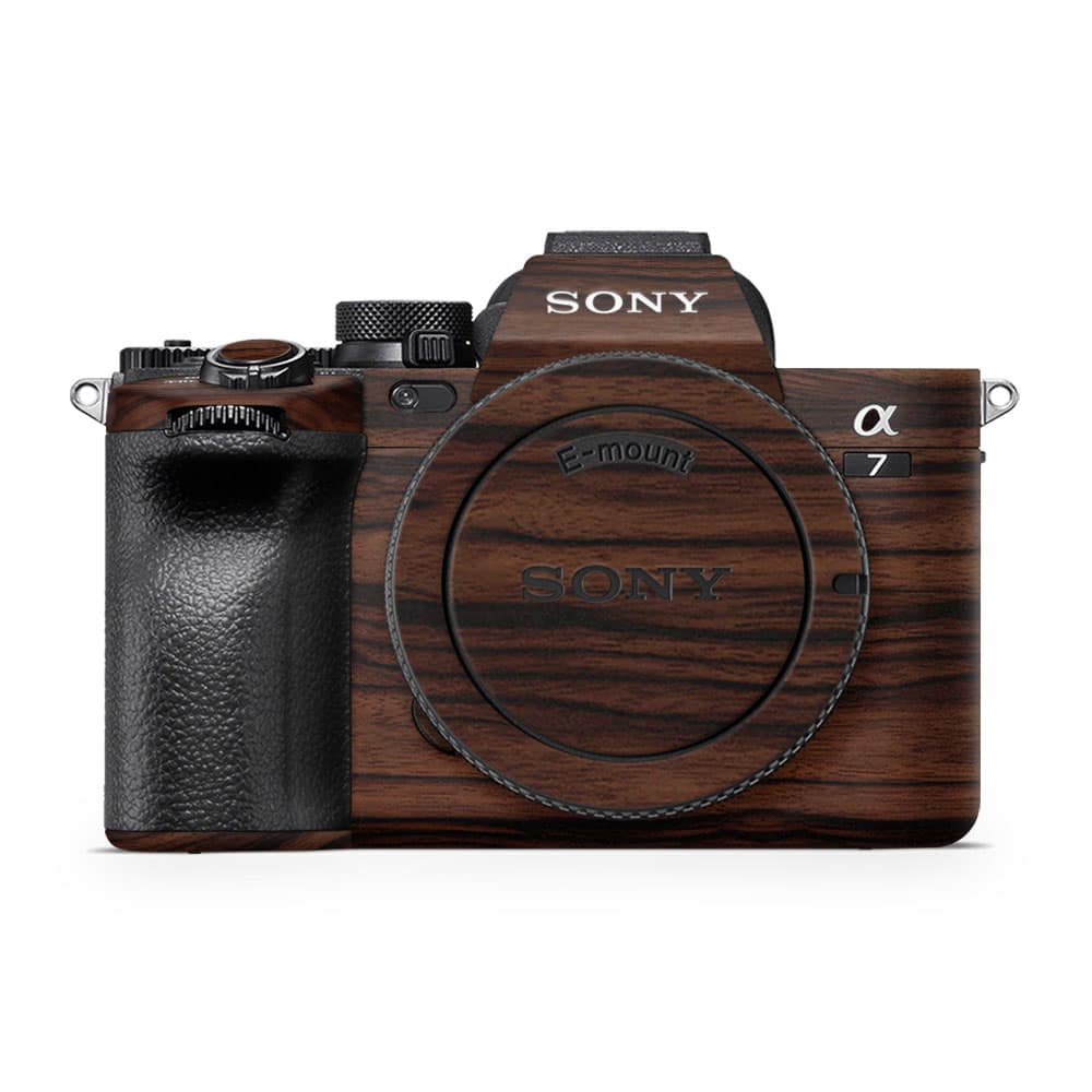 Sony alpha a7 iv ebony wooden skin wrapitskin