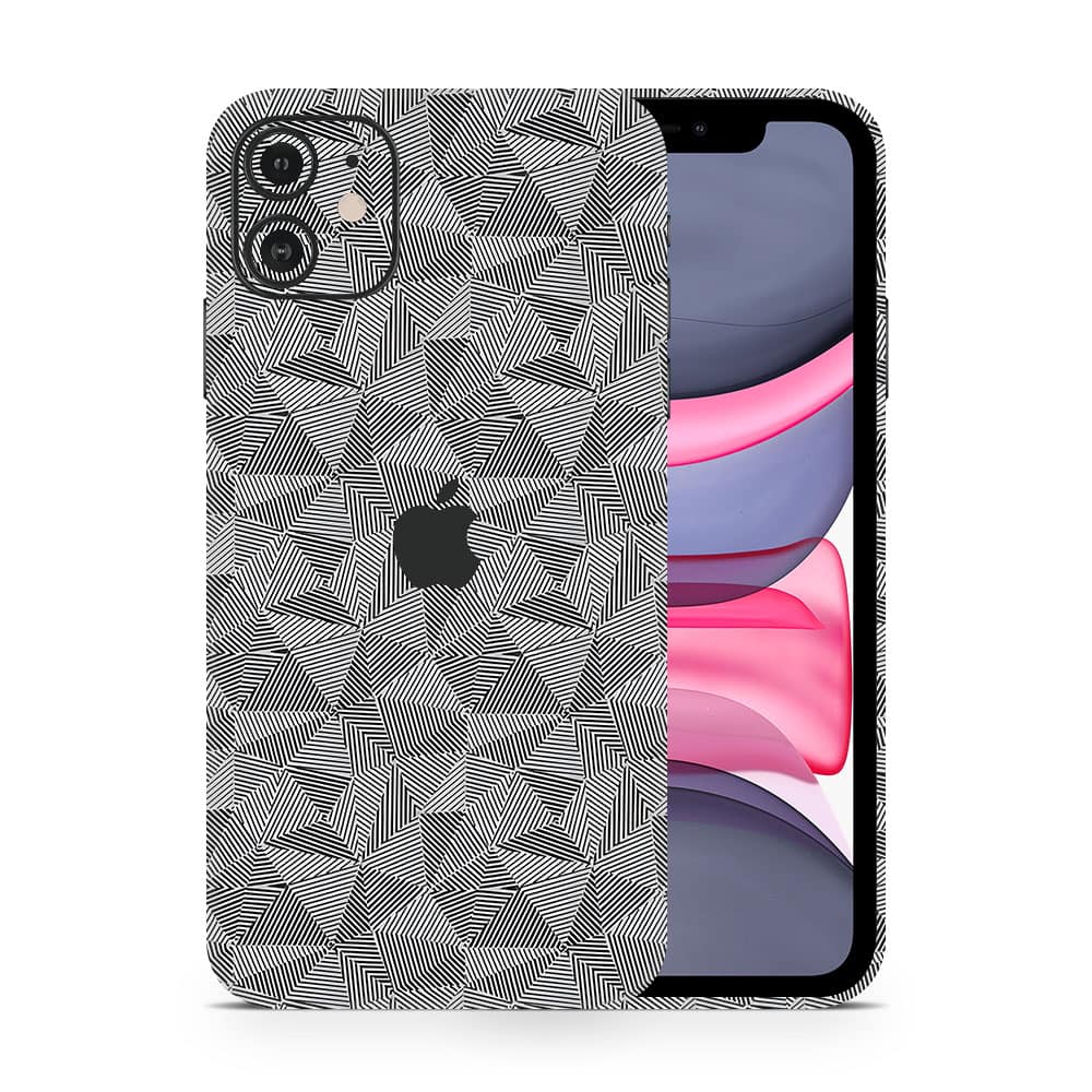 Iphone 11 carbon triangle series wrapitskin