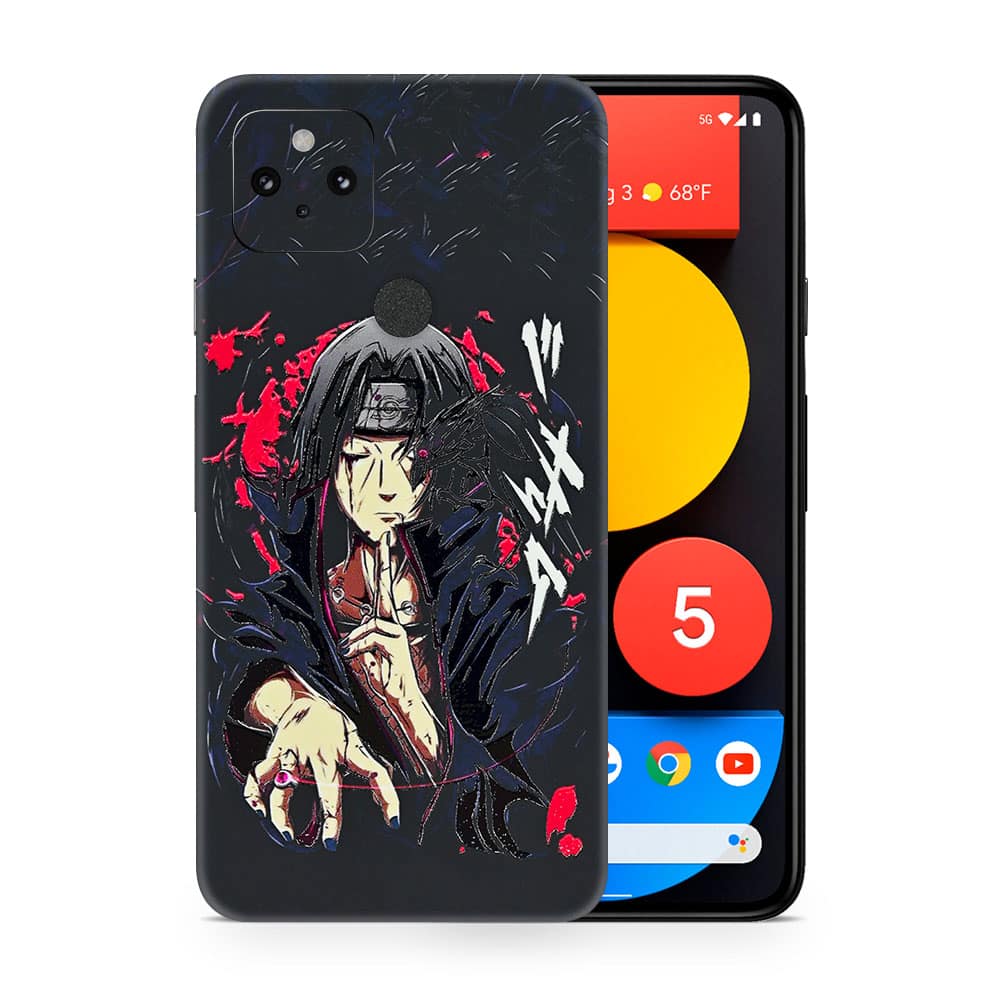Pixel 5 itachi uchiha 3d skin wrapitskin