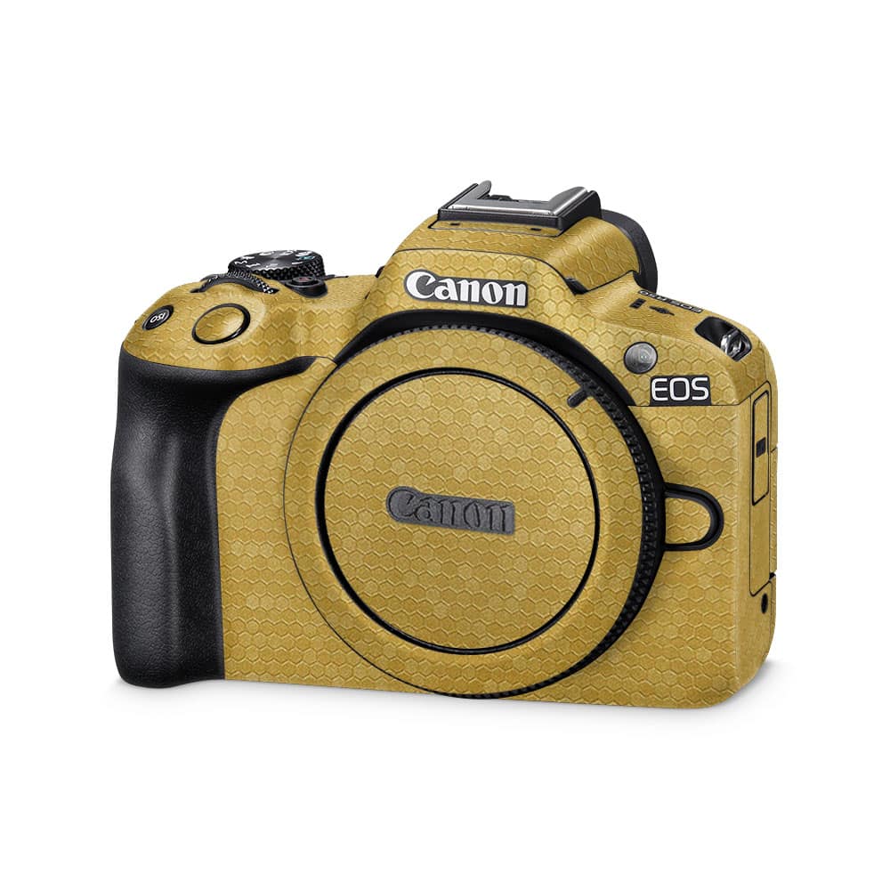 Canon EOS R50 Camera Honeycomb Gold Skin - WrapitSkin The Ultimate ...