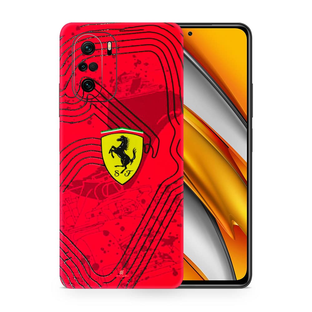 Poco f3 ferrari's blaze 3d skin wrapitskin