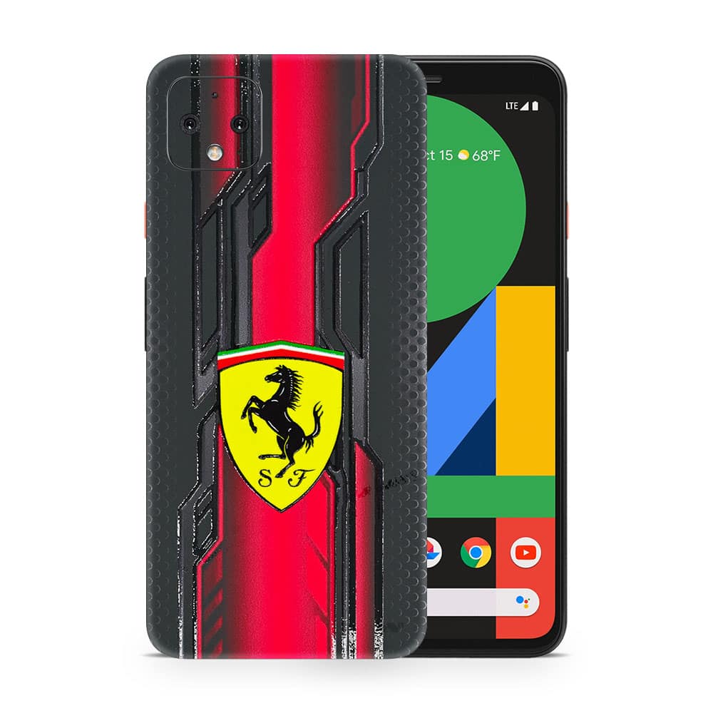 Pixel 4 ferrari's legacy 3d skin wrapitskin