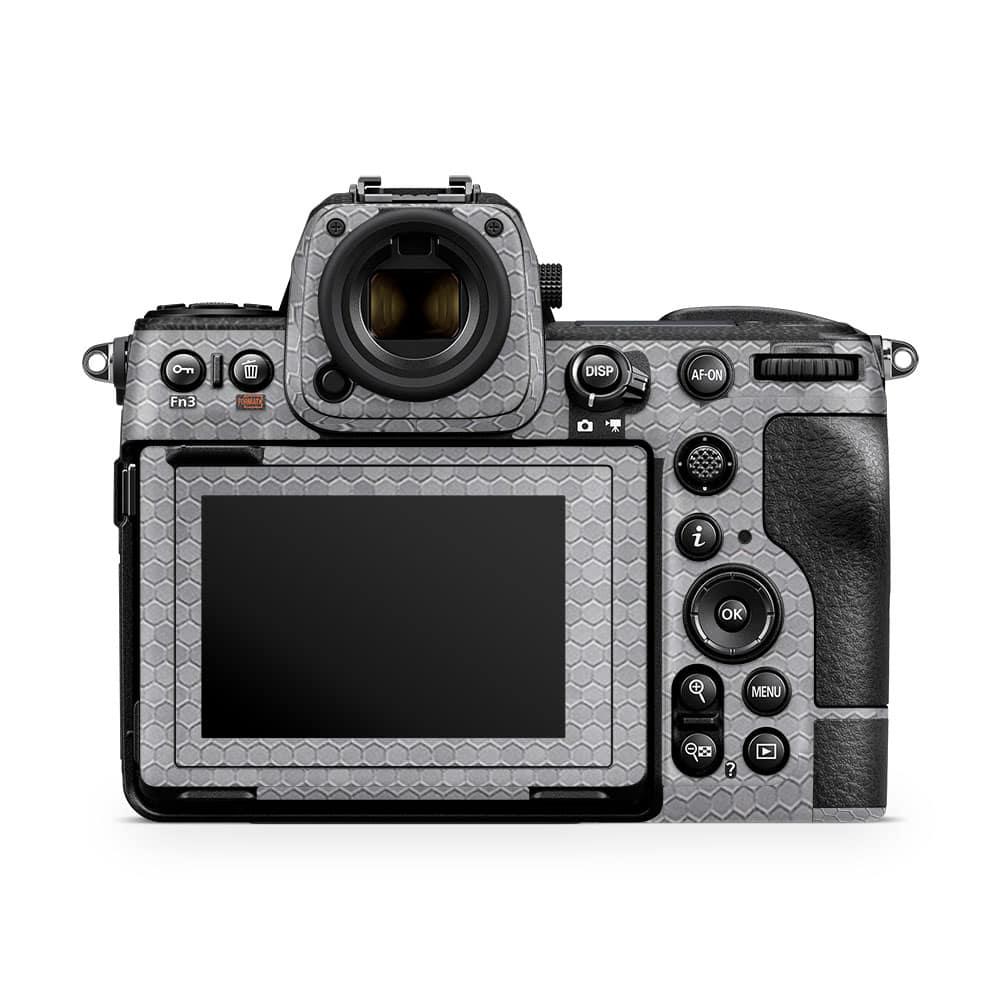 Nikon z8 mirrorless camera honeycomb silver skin | wrapitskin