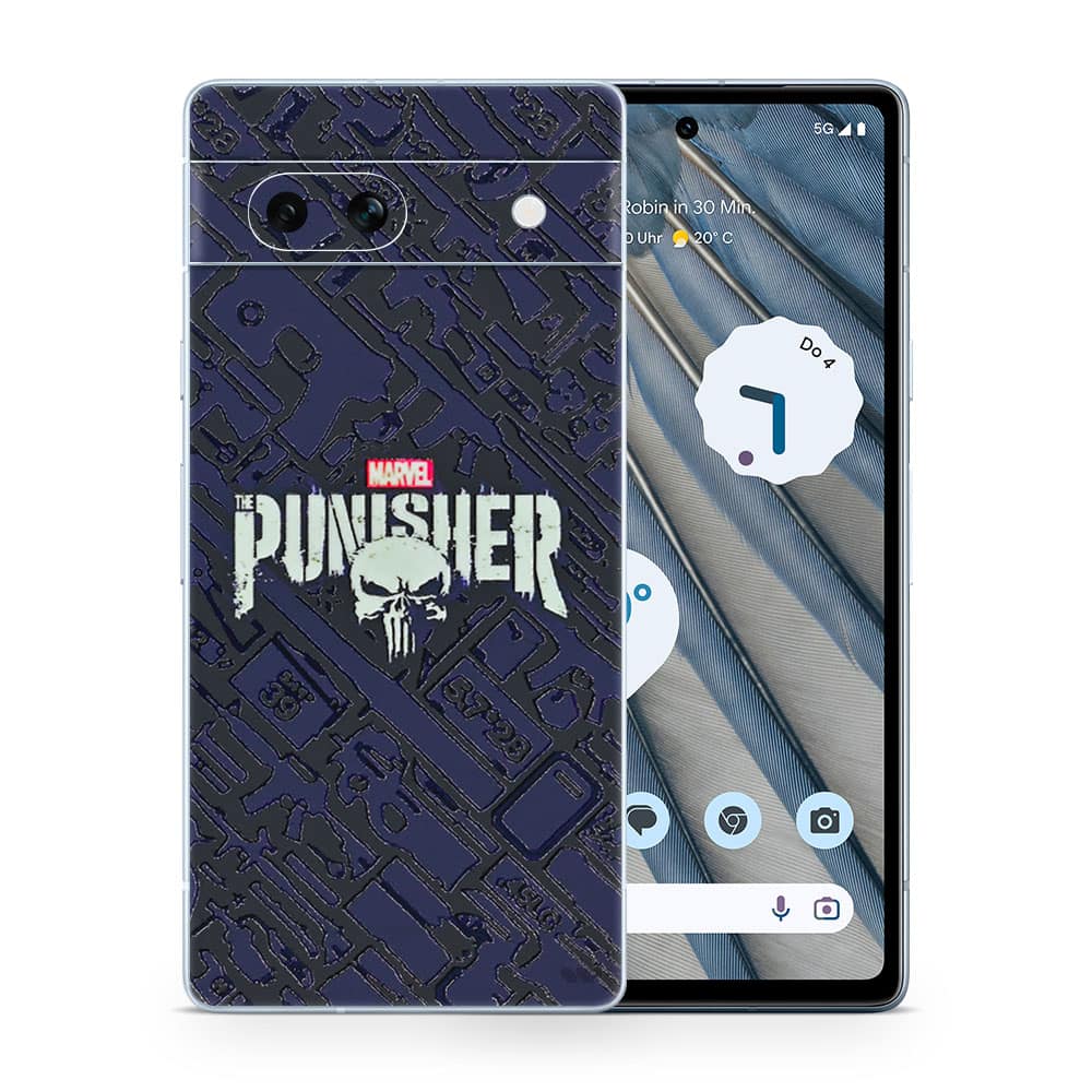 Pixel 7a punisher 3d skin wrapitskin