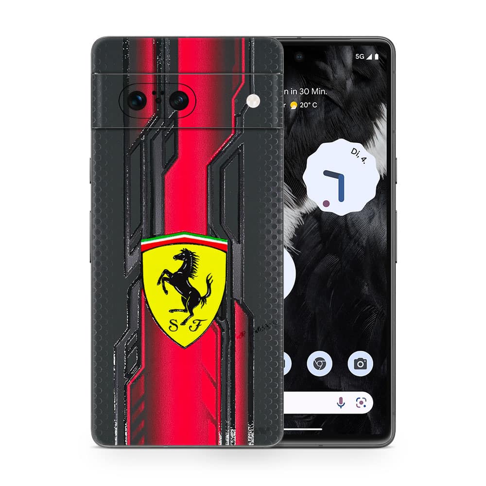 Pixel 7 ferrari's legacy 3d skin wrapitskin