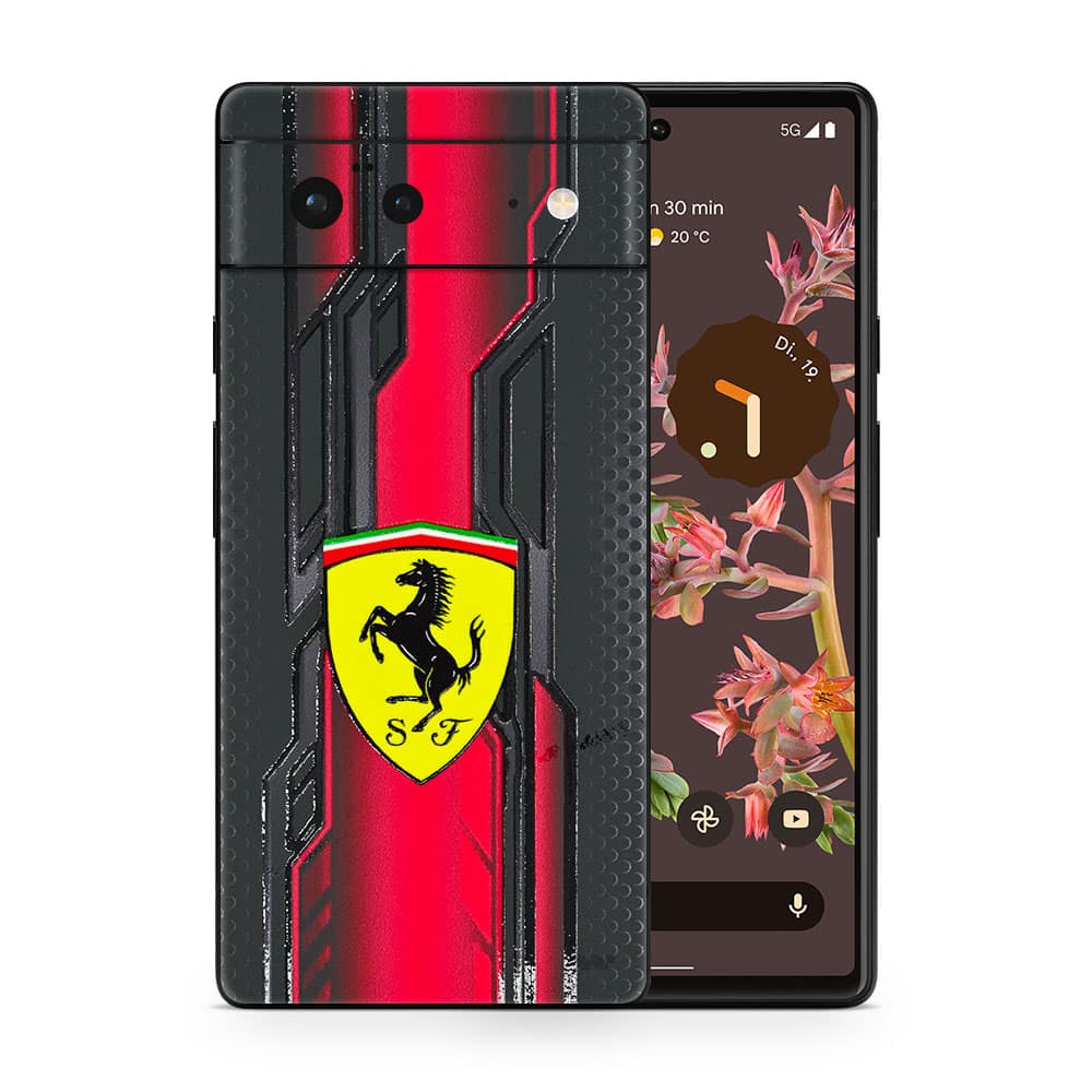 Pixel 6 ferrari's legacy 3d skin wrapitskin