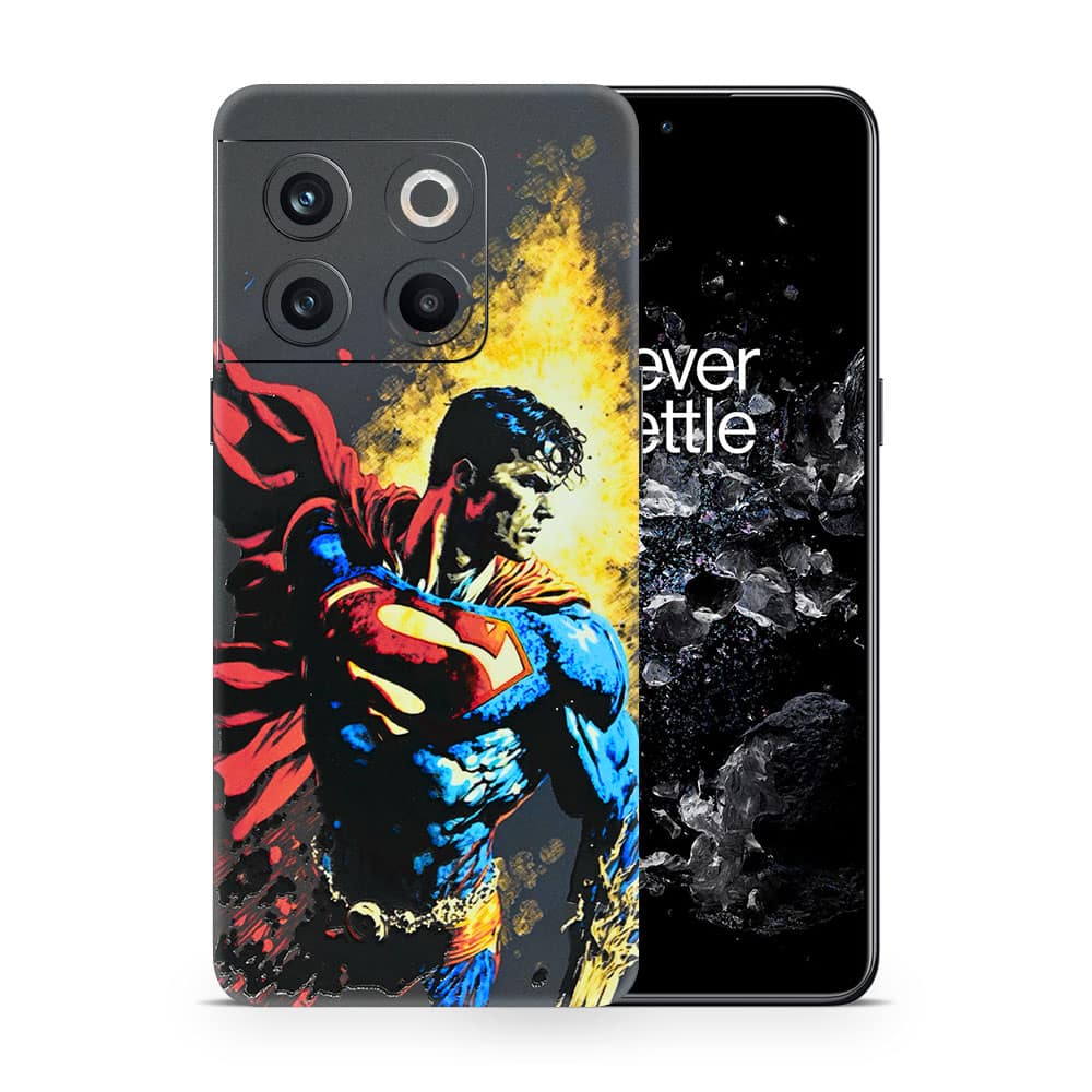 Oneplus 10t superman comic 3d skin wrapitskin