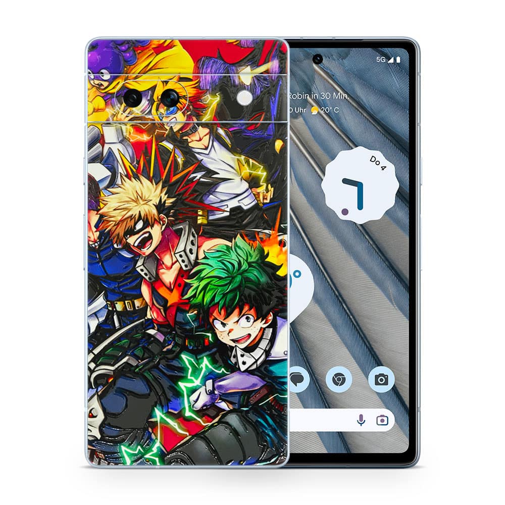 Pixel 7a my hero 3d skin wrapitskin