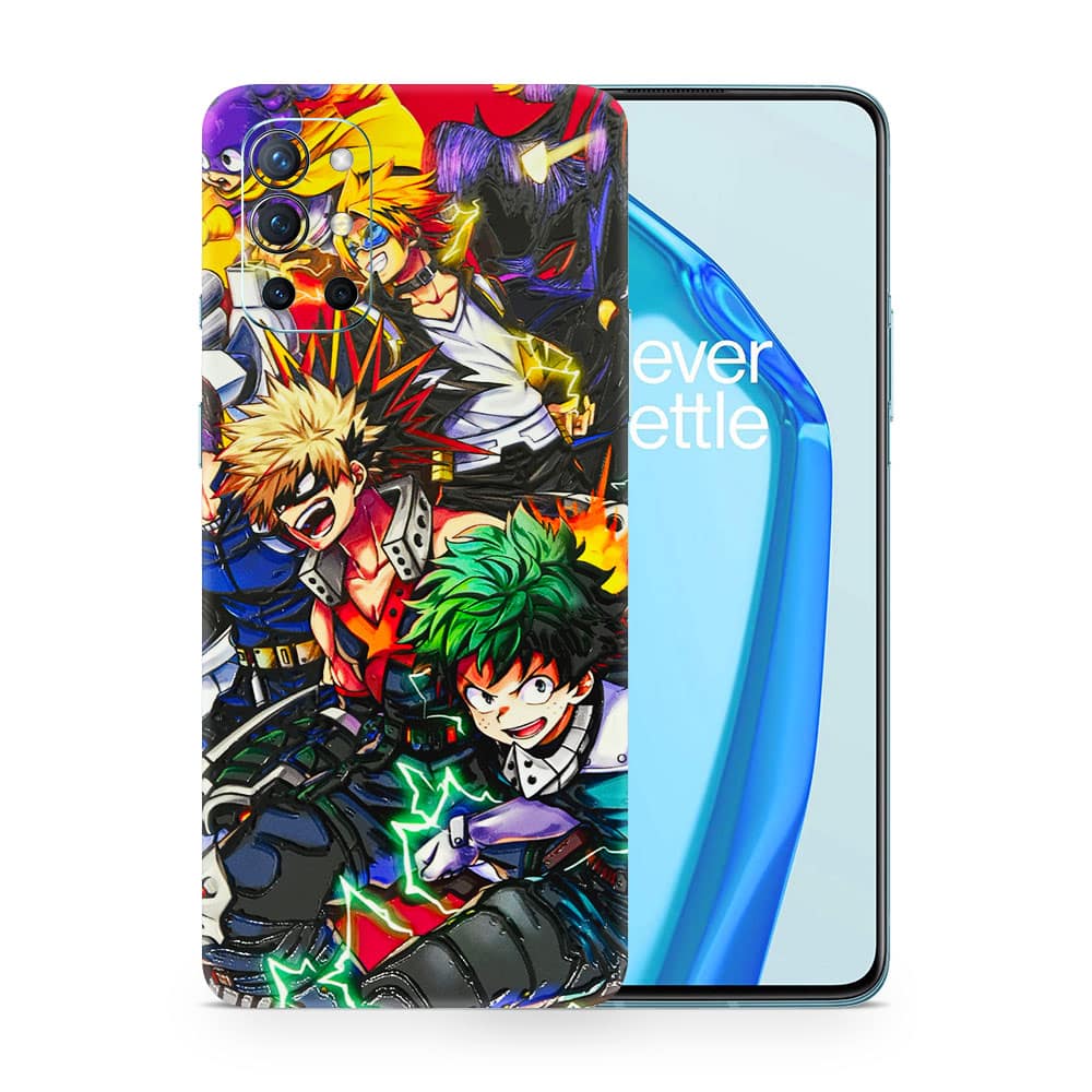 Oneplus 9r my hero 3d skin wrapitskin